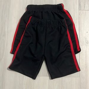 Bundle of 2 Black with Red Lining Boys Shorts Marvel Avengers Size 4T